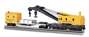 50-Ton Steam Crane Car With Boom Tender - Pennsylvania (16114)