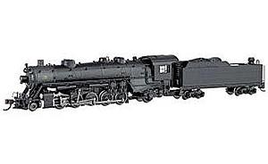 USRA Light 2-10-2 Steam Locomotive Painted Unlettered - Black (83351)