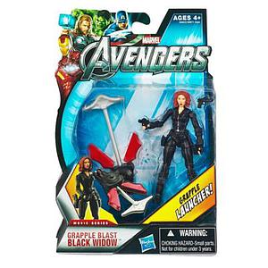 Marvel Universe Avengers Movie 4": Grapple Blast Black Widow (Canadian Packaging)